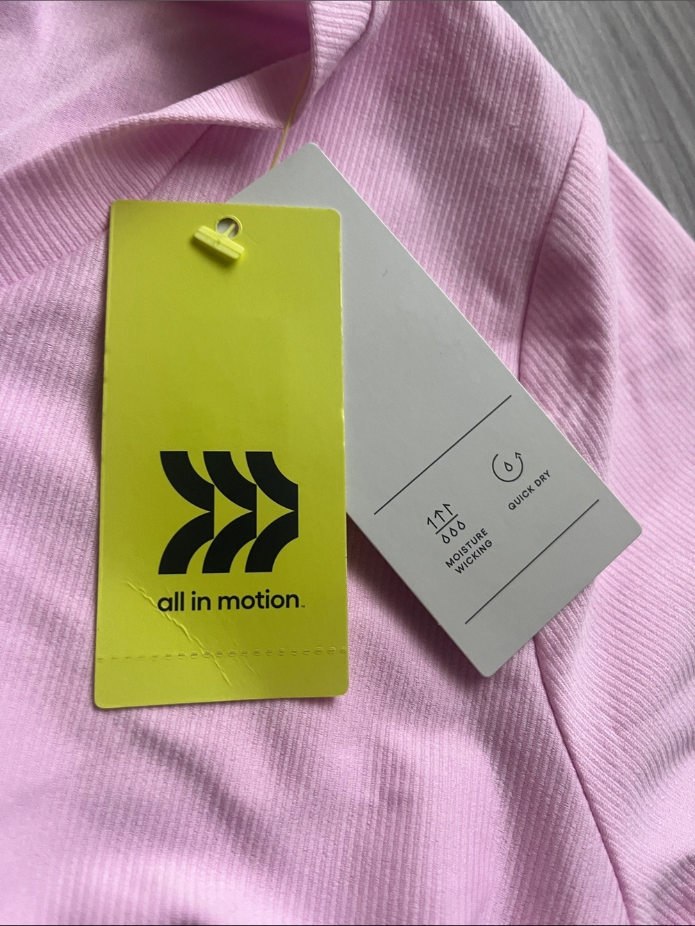 all in motion Light Pink Long Sleeve Ruched Side Top - Picture 2 of 7
